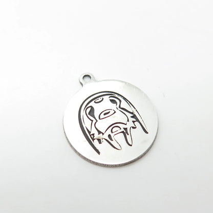 925 Sterling Silver USA Two In Town Dog Charm Pendant