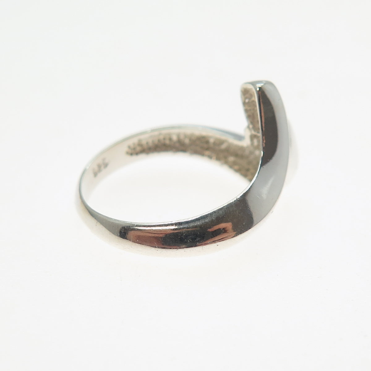 CLYDE DUNEIER CID 925 Sterling Silver Vintage Modernist Ring Size 6.25