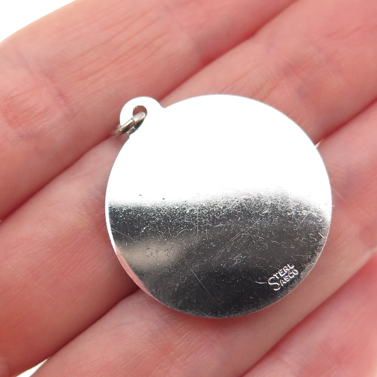 Sasco 925 Sterling Silver Vintage San Francisco Cable Car Charm Pendant