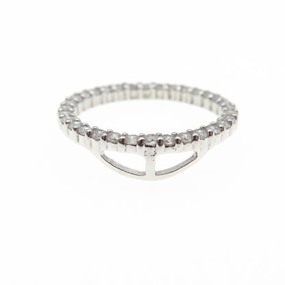 925 Sterling Silver Round-Cut C Z Circle of Life Mini Slide Charm Pendant