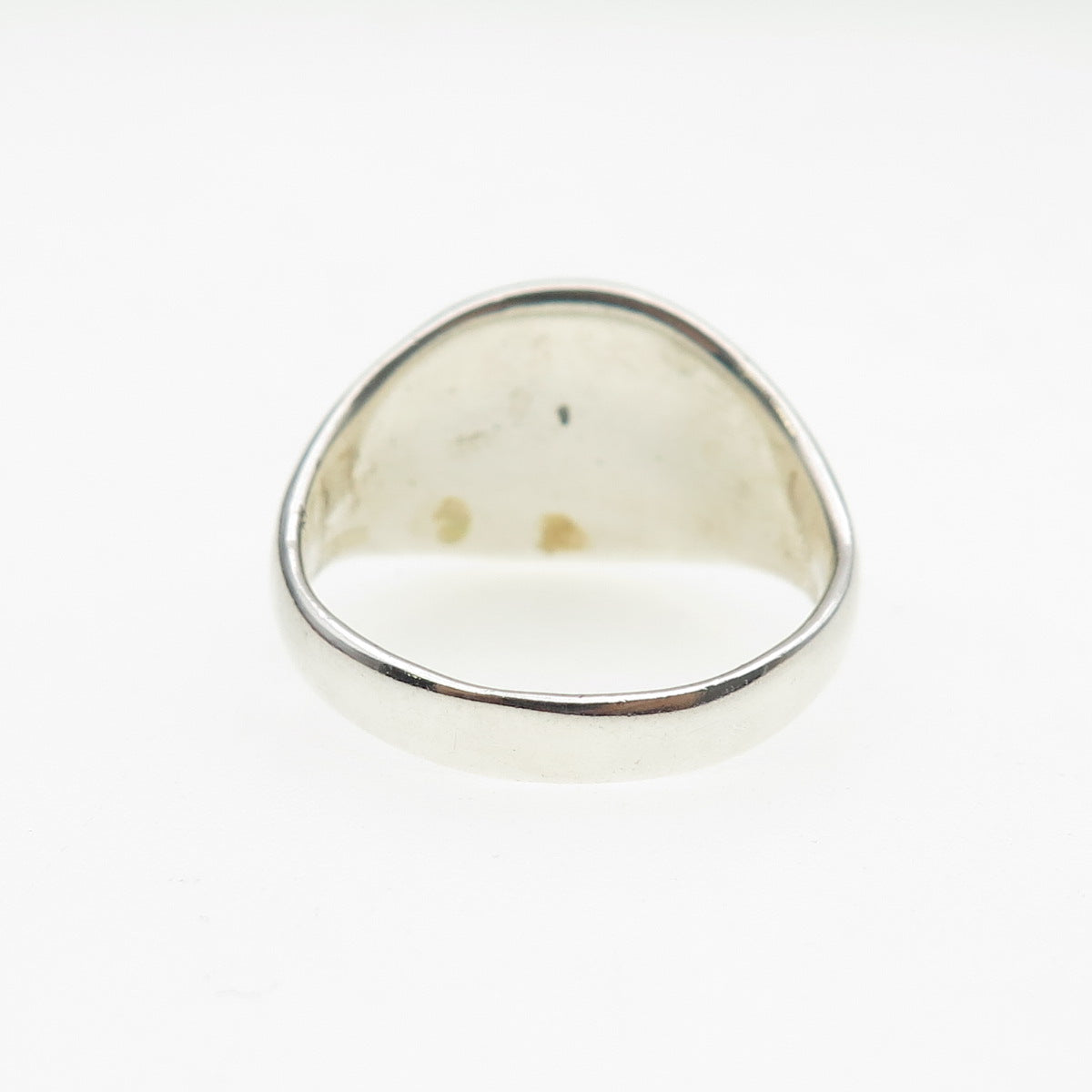 925 Sterling Silver Vintage Pentagram Oxidized Ring Size 12