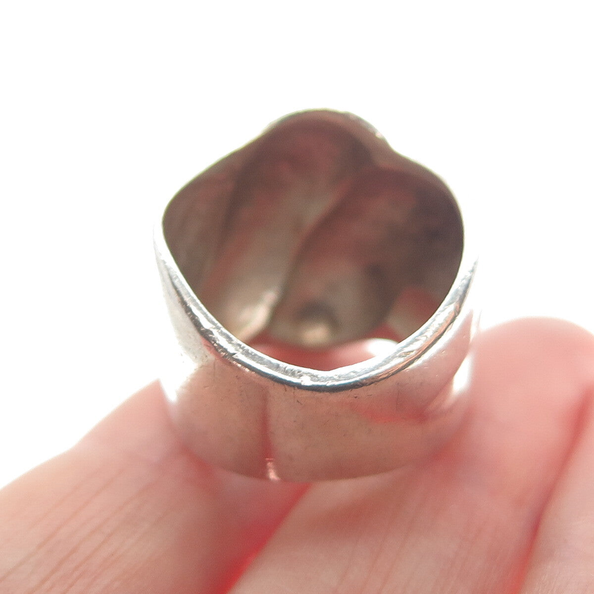 ESPO JOSEPH ESPOSITO 925 Sterling Silver Vintage Ribbed Wide Ring Size 5