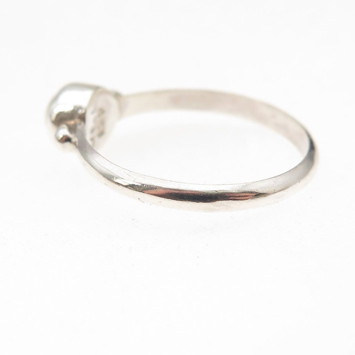 Colleen Lopez 925 Sterling Silver Vintage Real Pearl Ring Size 7.75