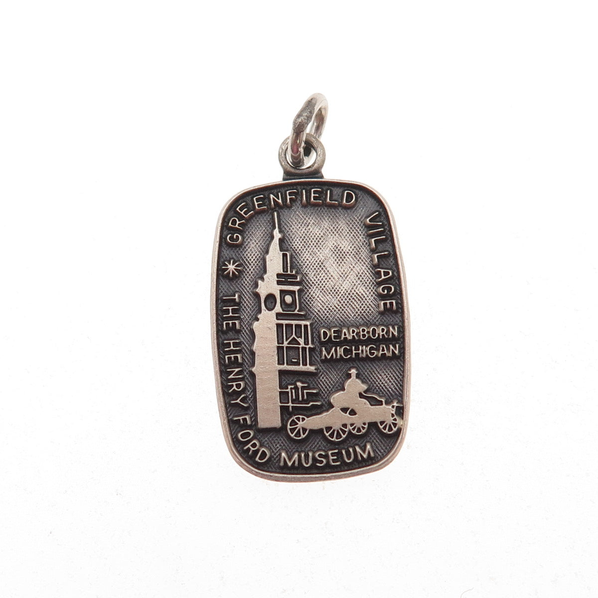 925 Sterling Silver Vintage Greenfield Village The Henry Ford Museum Pendant
