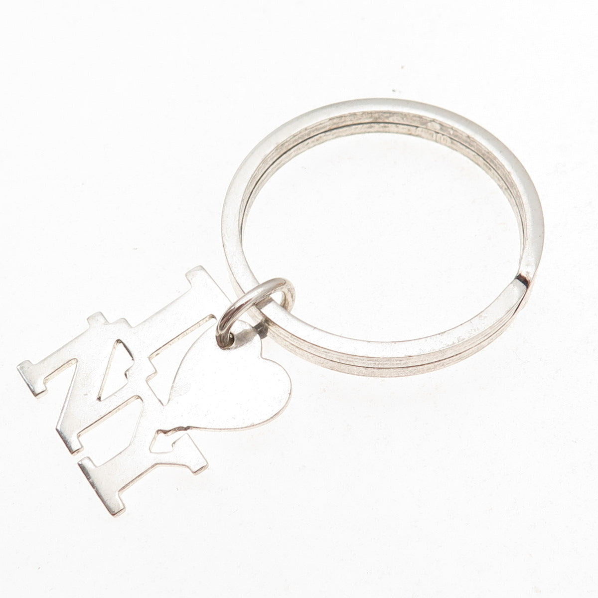 Tiffany & Co. 925 Sterling Silver Vintage I Love New York Key Fob Ring