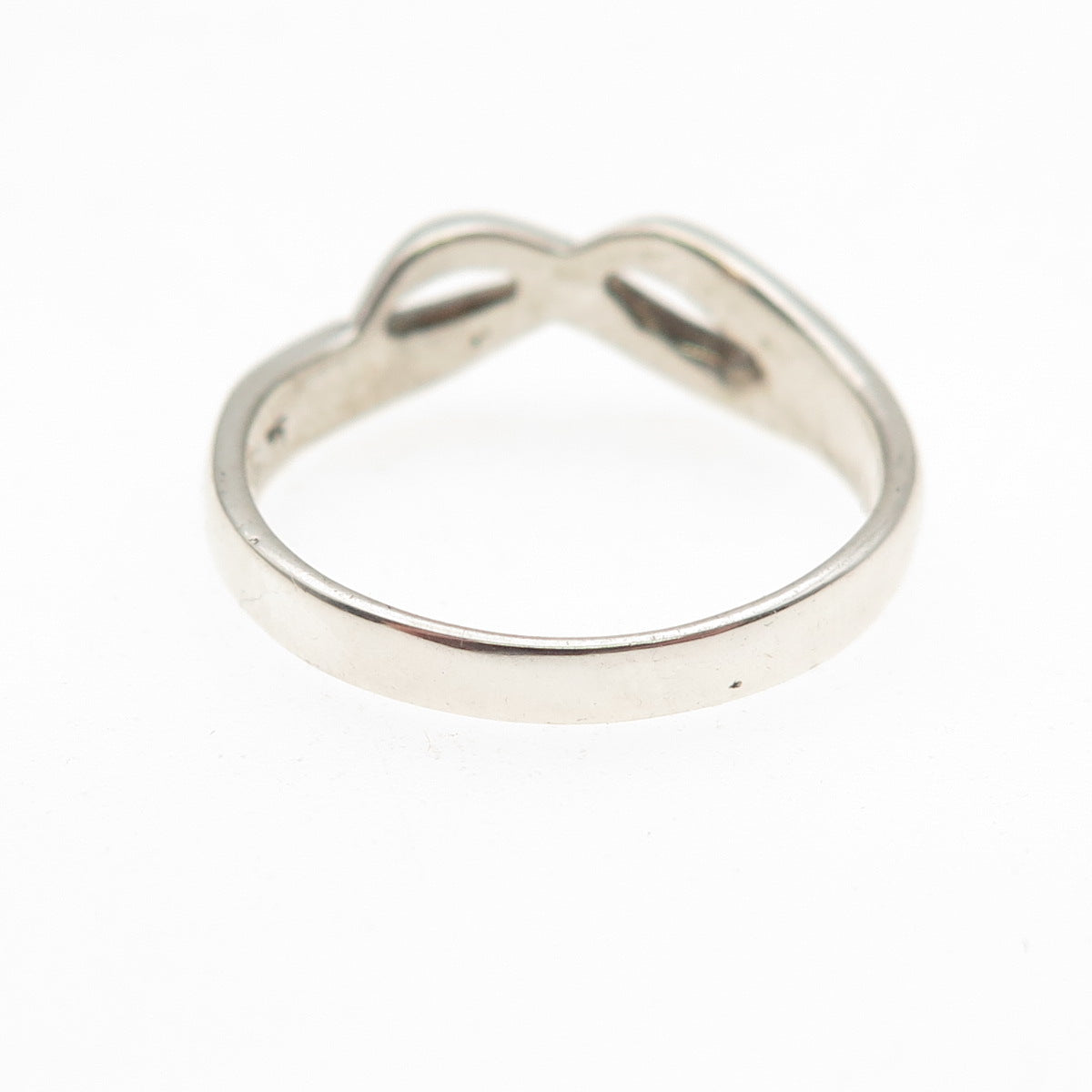Han 925 Sterling Silver Vintage Infinity Ring Size 7.75