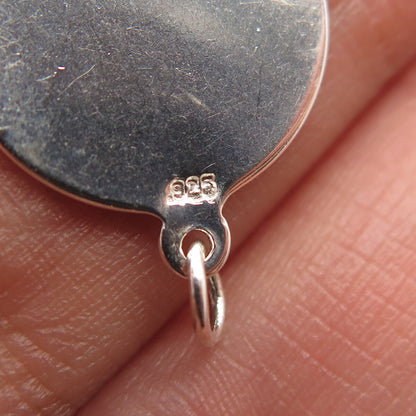 925 Sterling Silver Letter "F" Initial Charm Pendant