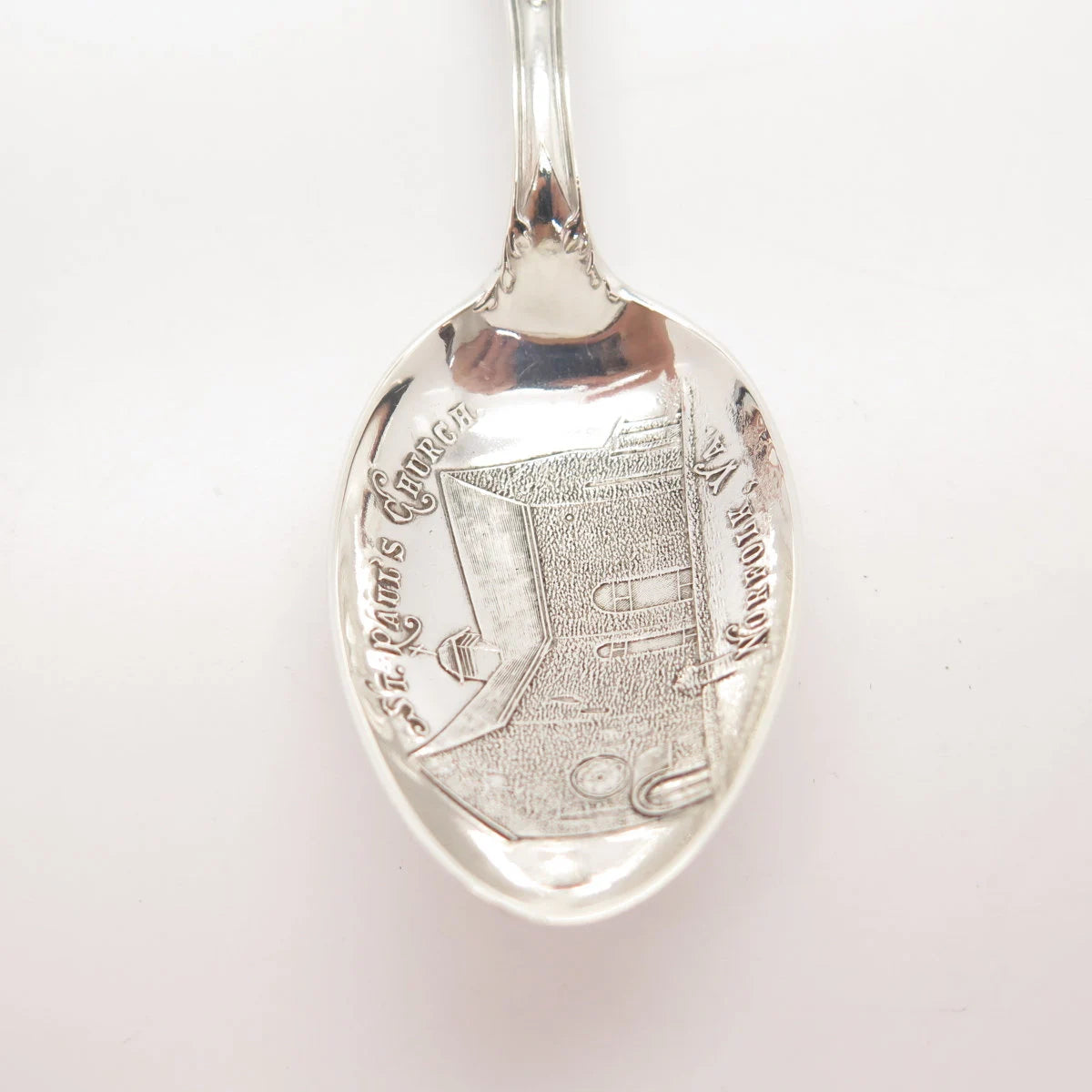 925 Sterling Silver Antique Mechanic Co. St. Paul 's Church Spoon