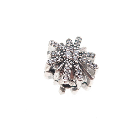 Pandora 925 Sterling Silver C Z Ice Crystal Clip Charm