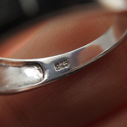 925 Sterling Silver Round-Cut C Z Ring Size 6.25