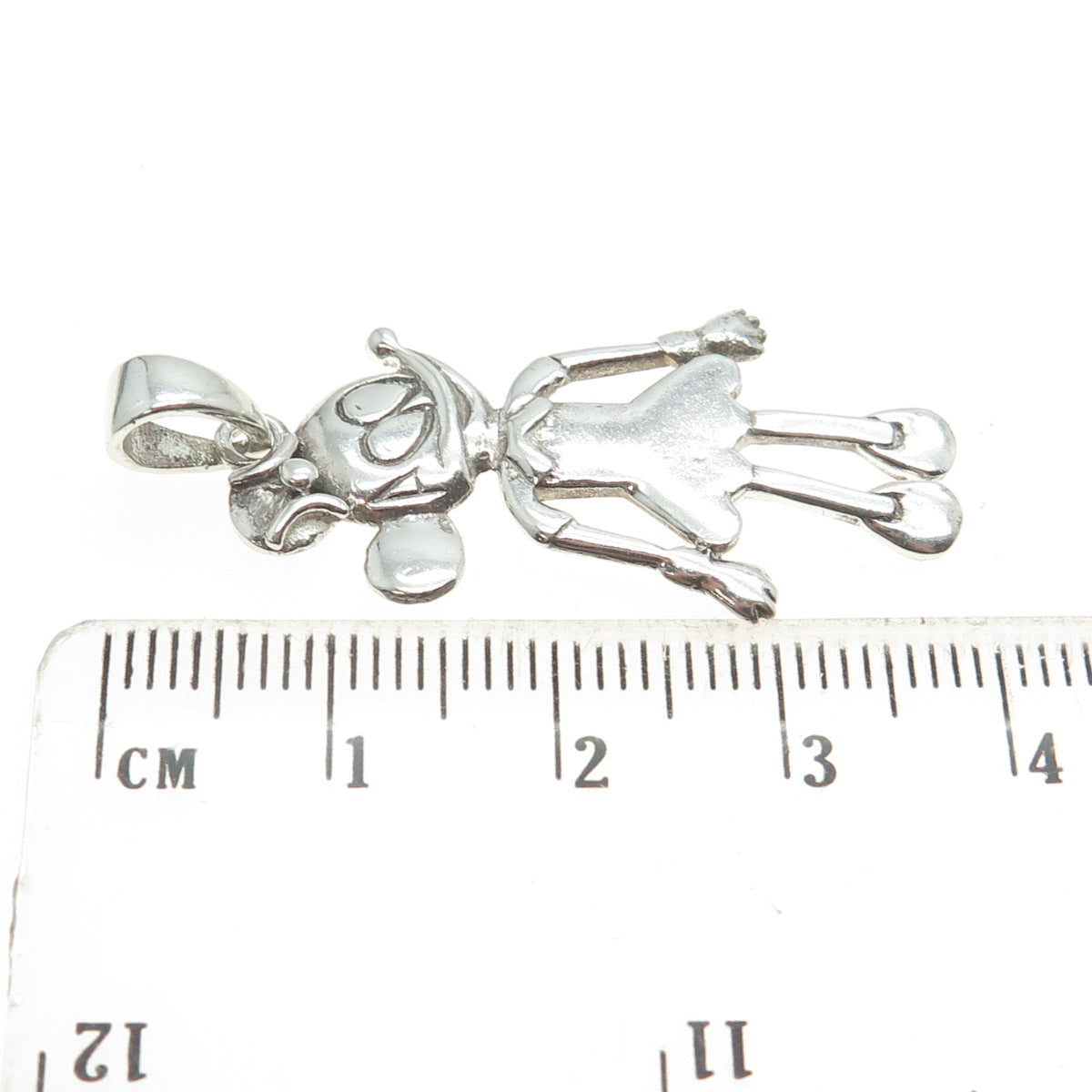 925 Sterling Silver Vintage Minnie Mouse Pendant