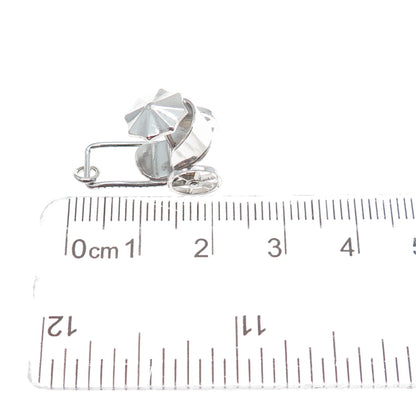 925 Sterling Silver Antique Art Deco Beach Cart Minimalist 3D Charm Pendant