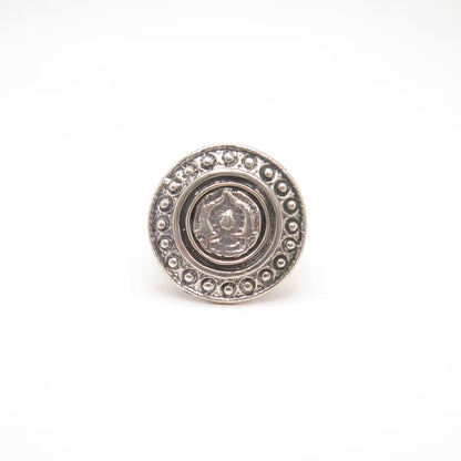 925 Sterling Silver Vintage Modernist Ring Size 9