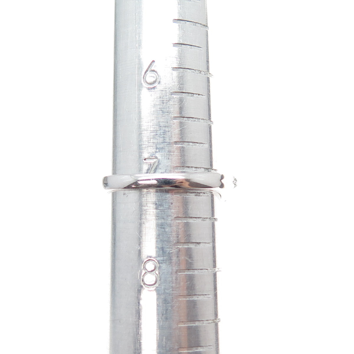 SAI 925 Sterling Silver Round-Cut C Z Swirl Promise Ring Size 7.25