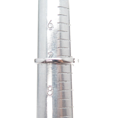 SAI 925 Sterling Silver Round-Cut C Z Swirl Promise Ring Size 7.25