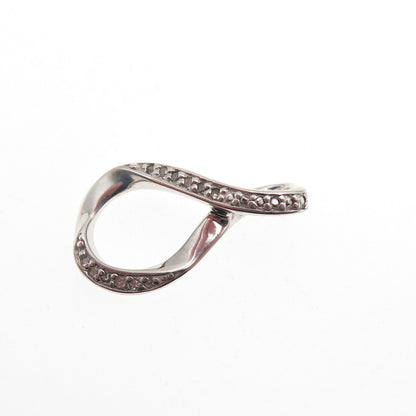 BGE Bradford 925 Sterling Real Diamond I Love You Forever Infinity Mini Pendant