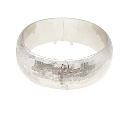 ORB Otto Robert Bade 925 Sterling Antique Art Deco Brushed Bangle Bracelet 7.5"