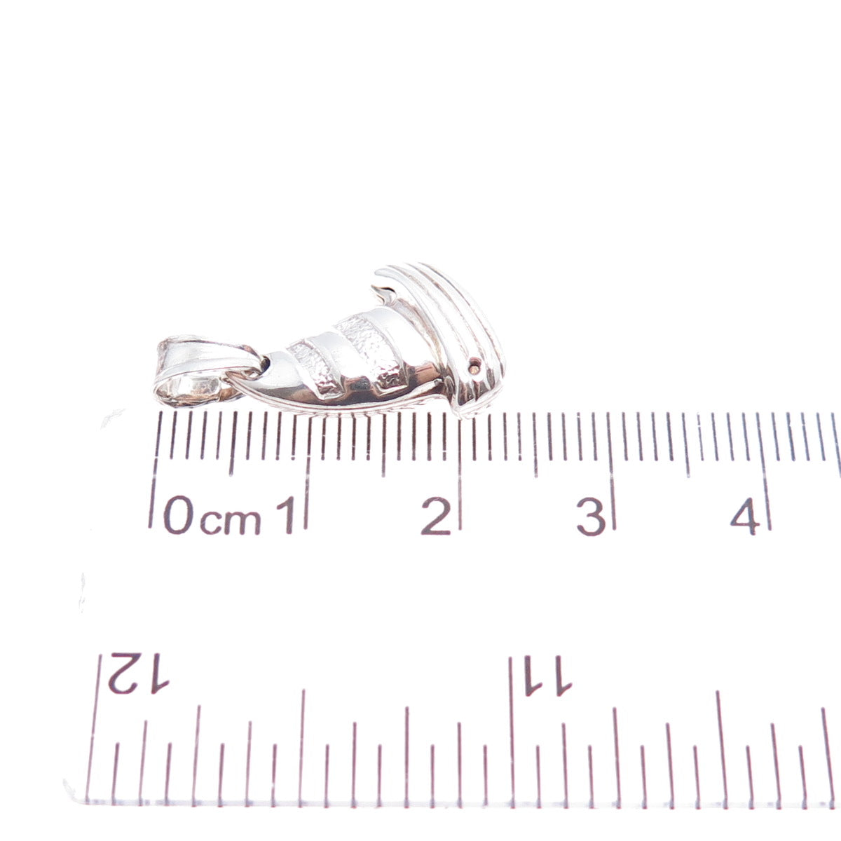 925 Sterling Silver Vintage Italy Sailboat Minimalist Charm Pendant