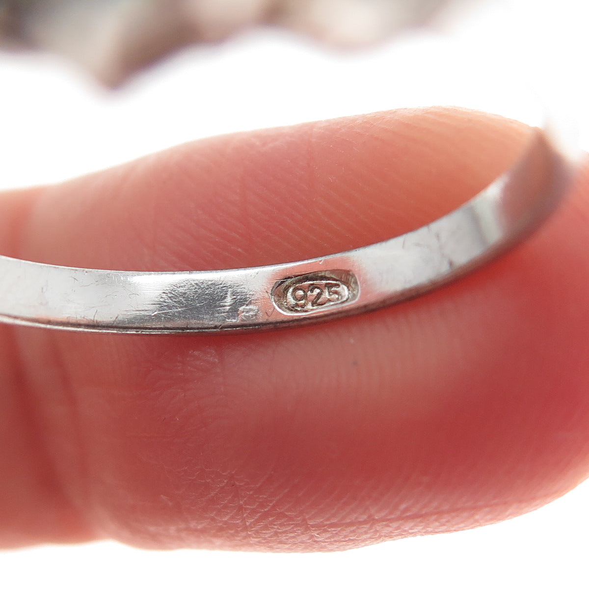 925 Sterling Silver Round-Cut C Z Engagement Ring Size 9.25