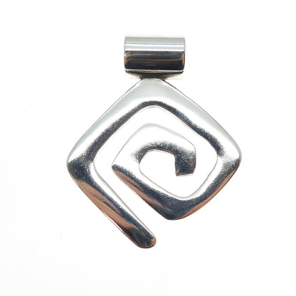 SILPADA 925 Sterling Silver Vintage Modernist Spiral Slide Pendant