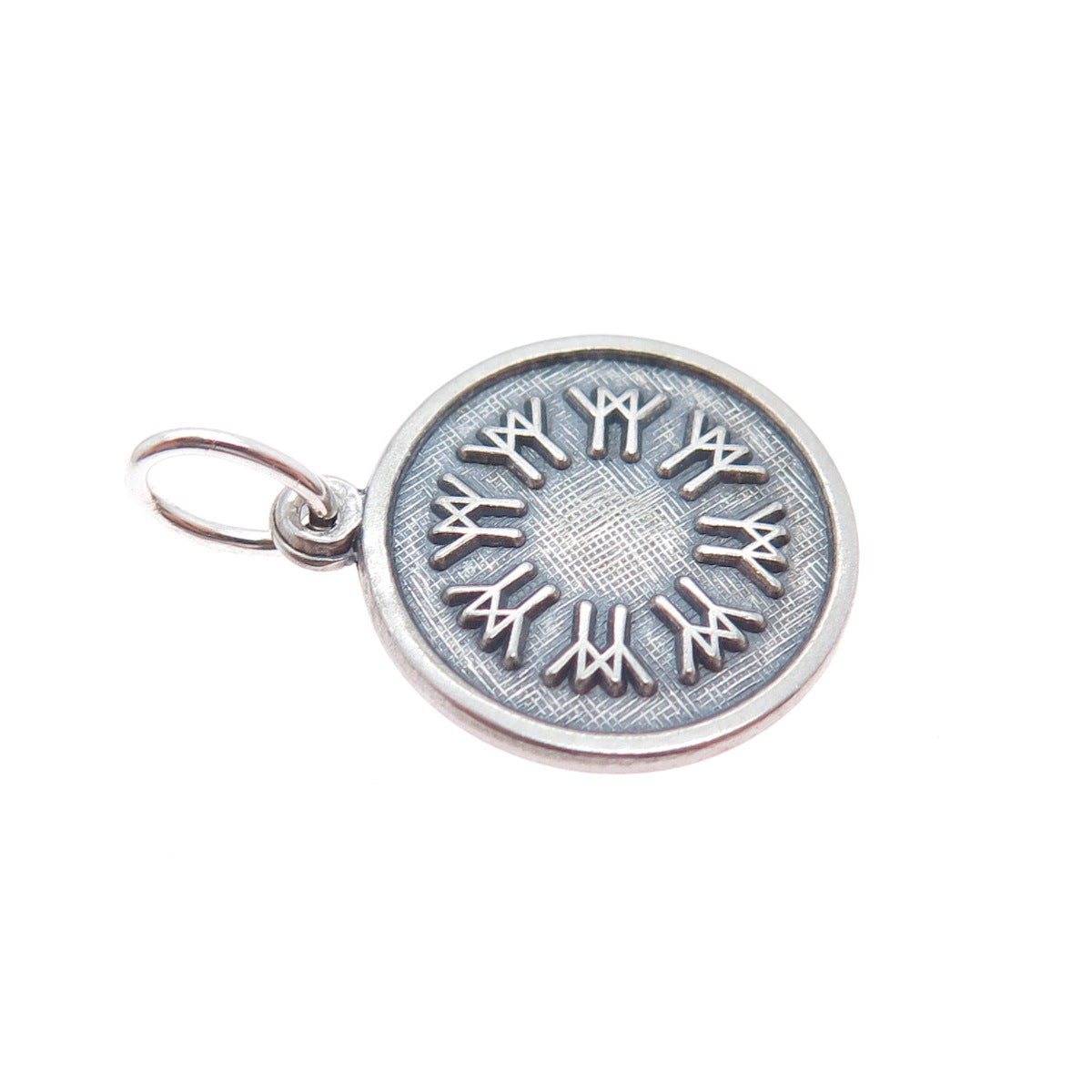 SJC SUNDANCER 925 Sterling Old Stock Vintage Snowflake Minimalist Charm Pendant