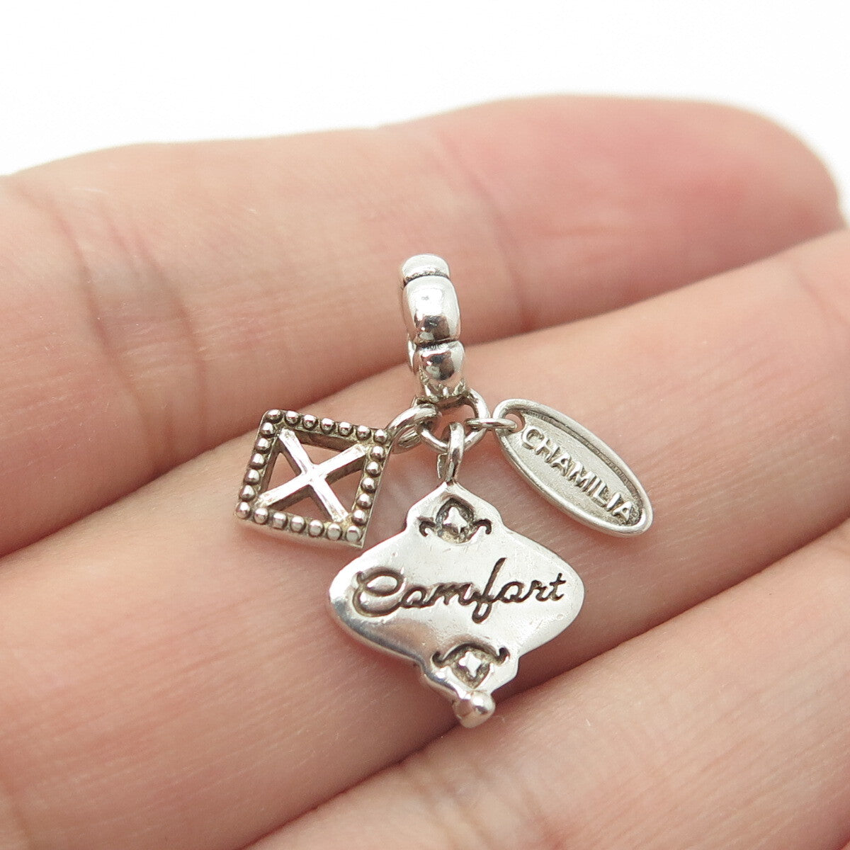 925 Sterling Silver Chamilia "Comfort" 3-Piece Charm