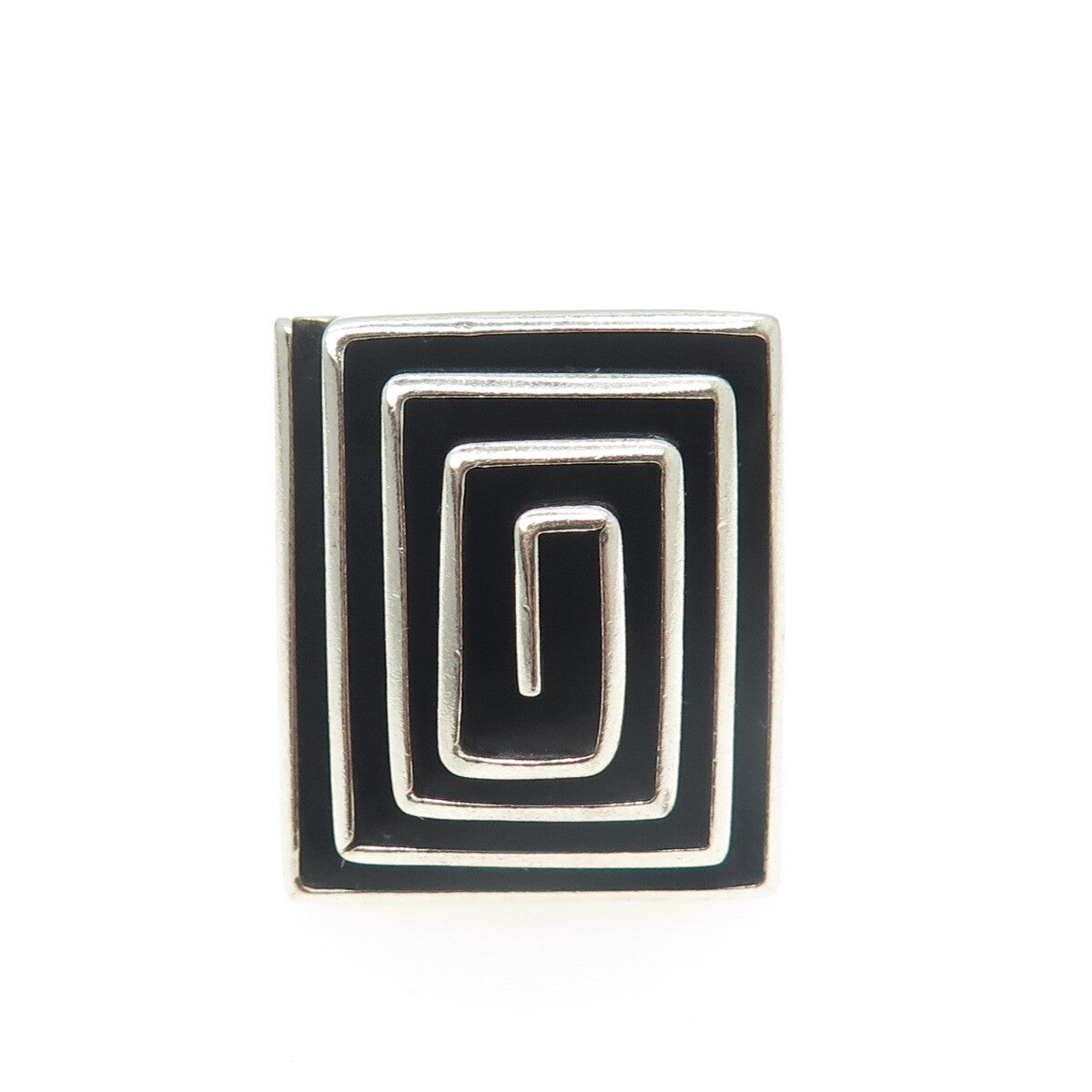 DOMINIQUE DINOUART 925 Sterling Silver Vintage Mexico Spiral/Maze Ring Size 6.5