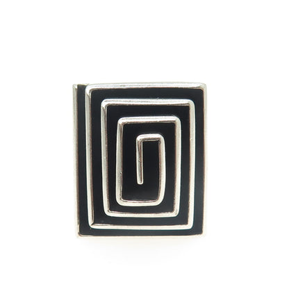 DOMINIQUE DINOUART 925 Sterling Silver Vintage Mexico Spiral/Maze Ring Size 6.5