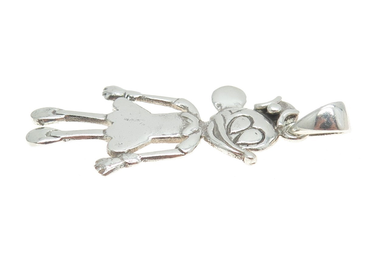 925 Sterling Silver Vintage Minnie Mouse Pendant