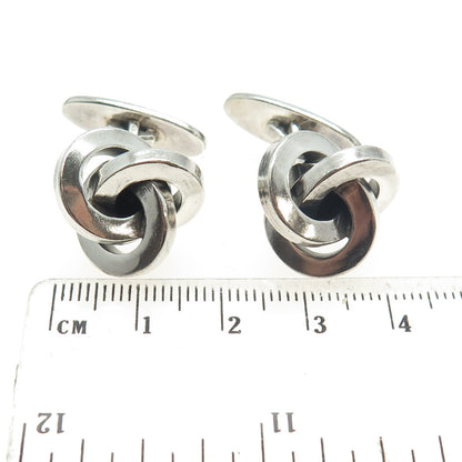 AARRE & KROGS EFTF 925 Sterling Silver Vintage Denmark Twisted Knot Cufflinks