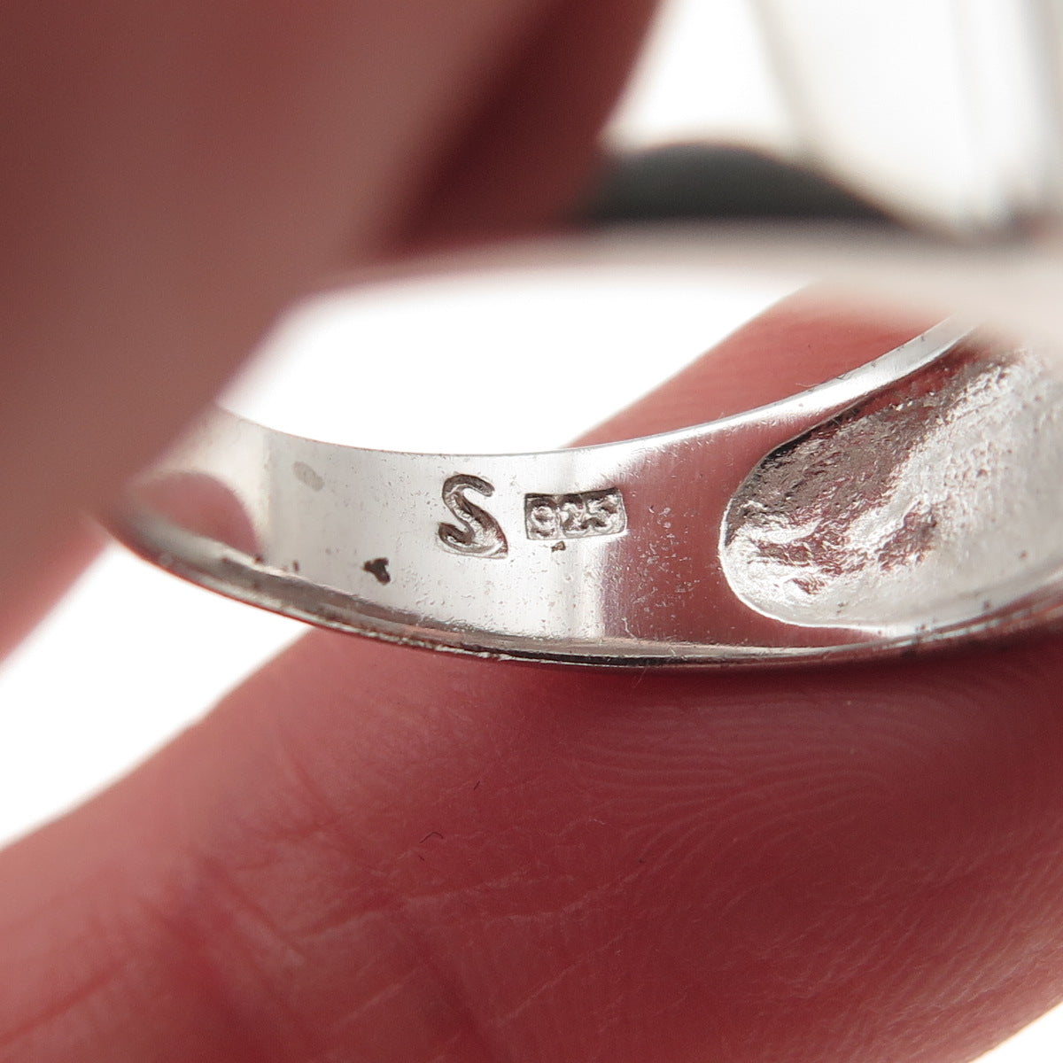 925 Sterling Silver Vintage Maze Ring Size 7.25