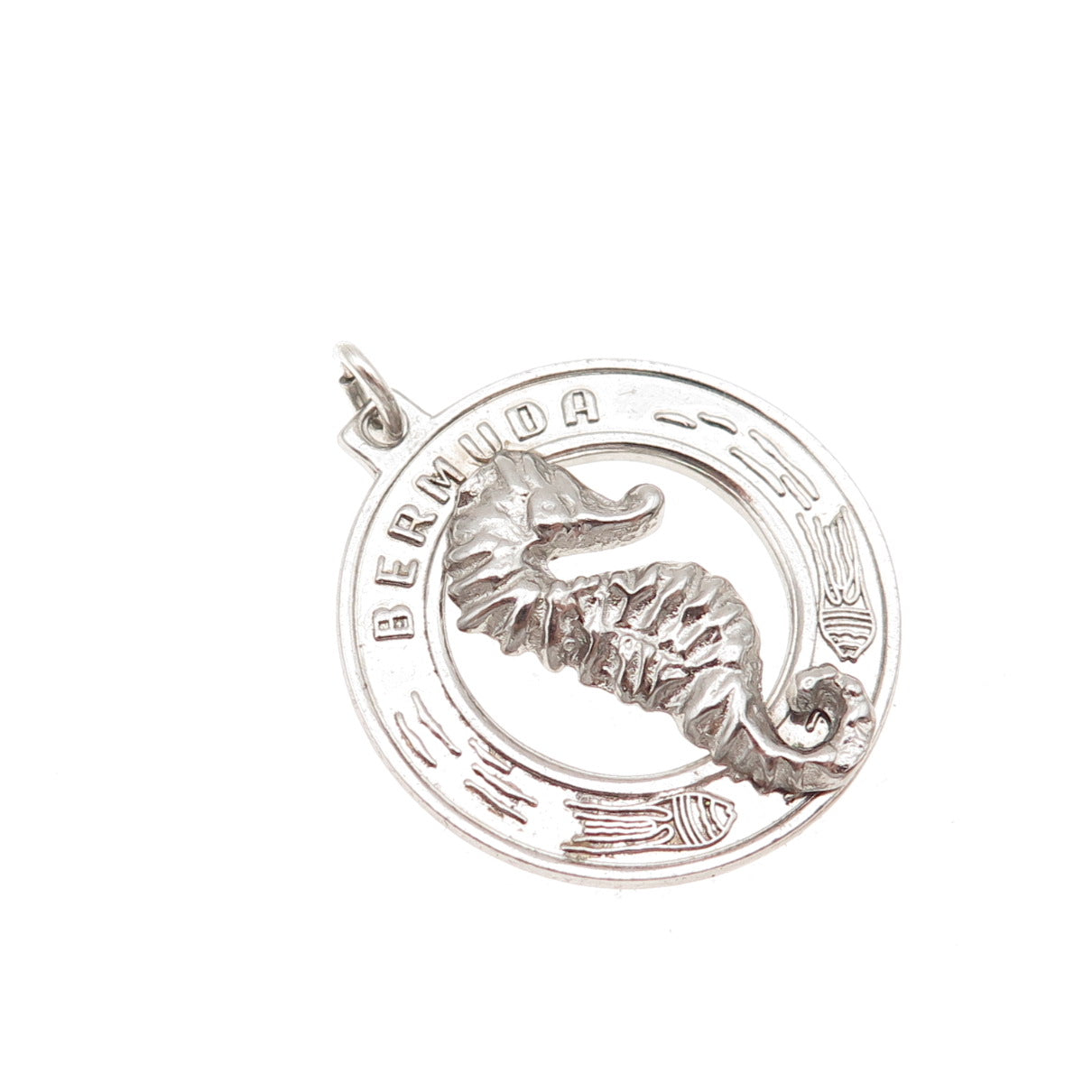 BREADNER CO. 925 Sterling Silver Vintage Bermuda Seahorse Charm Pendant