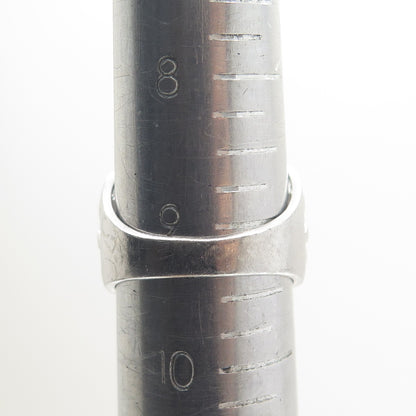 925 Sterling Silver Real Abalone Shell Ornate Ring Size 9.25