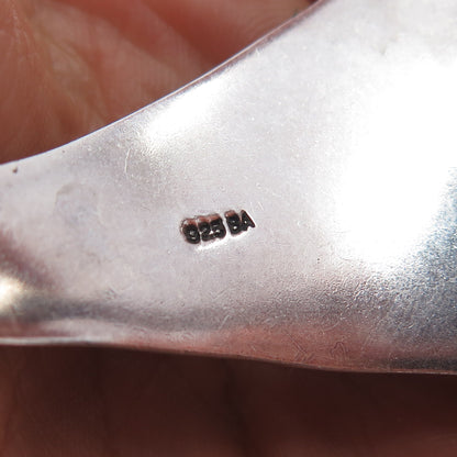 SUARTI BALI 925 Sterling Silver Vintage Real Amber Adjustable Bracelet 7.75"