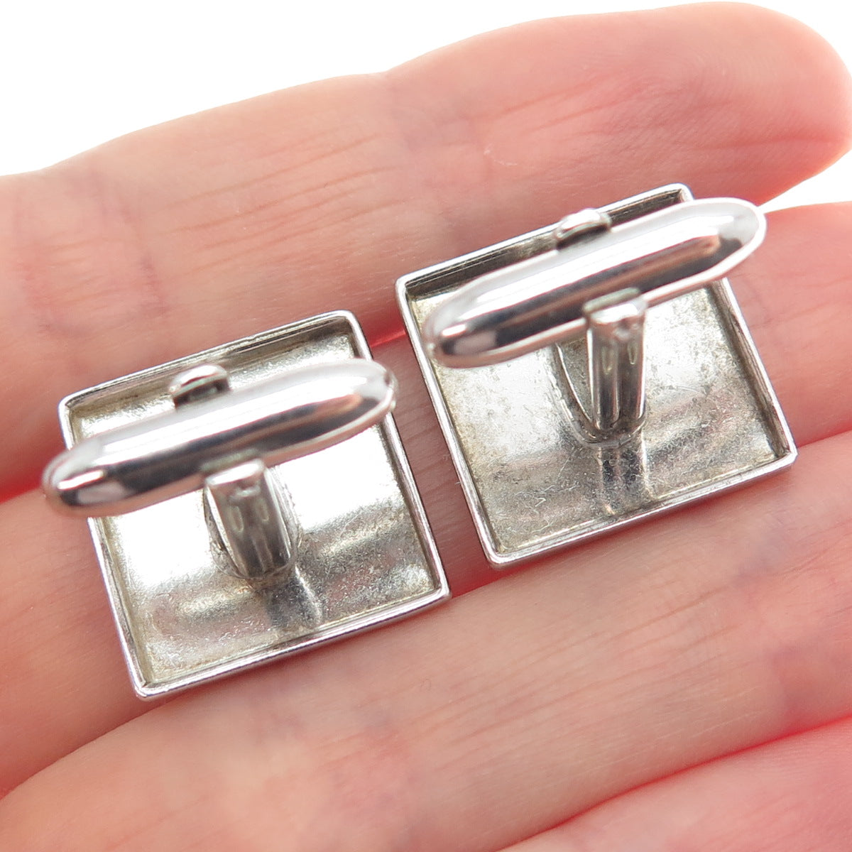 SPEIDEL 925 Sterling Silver Antique Art Deco Engraved Oval Cufflinks