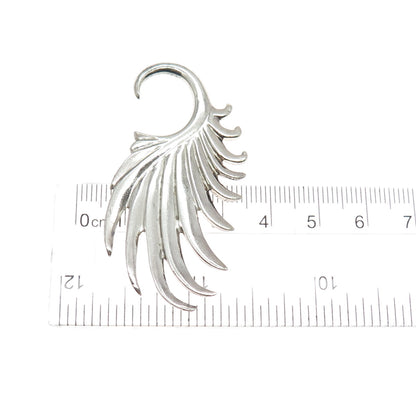 925 Sterling Silver Vintage Modernist Angel Wing SINGLE Hook Earring