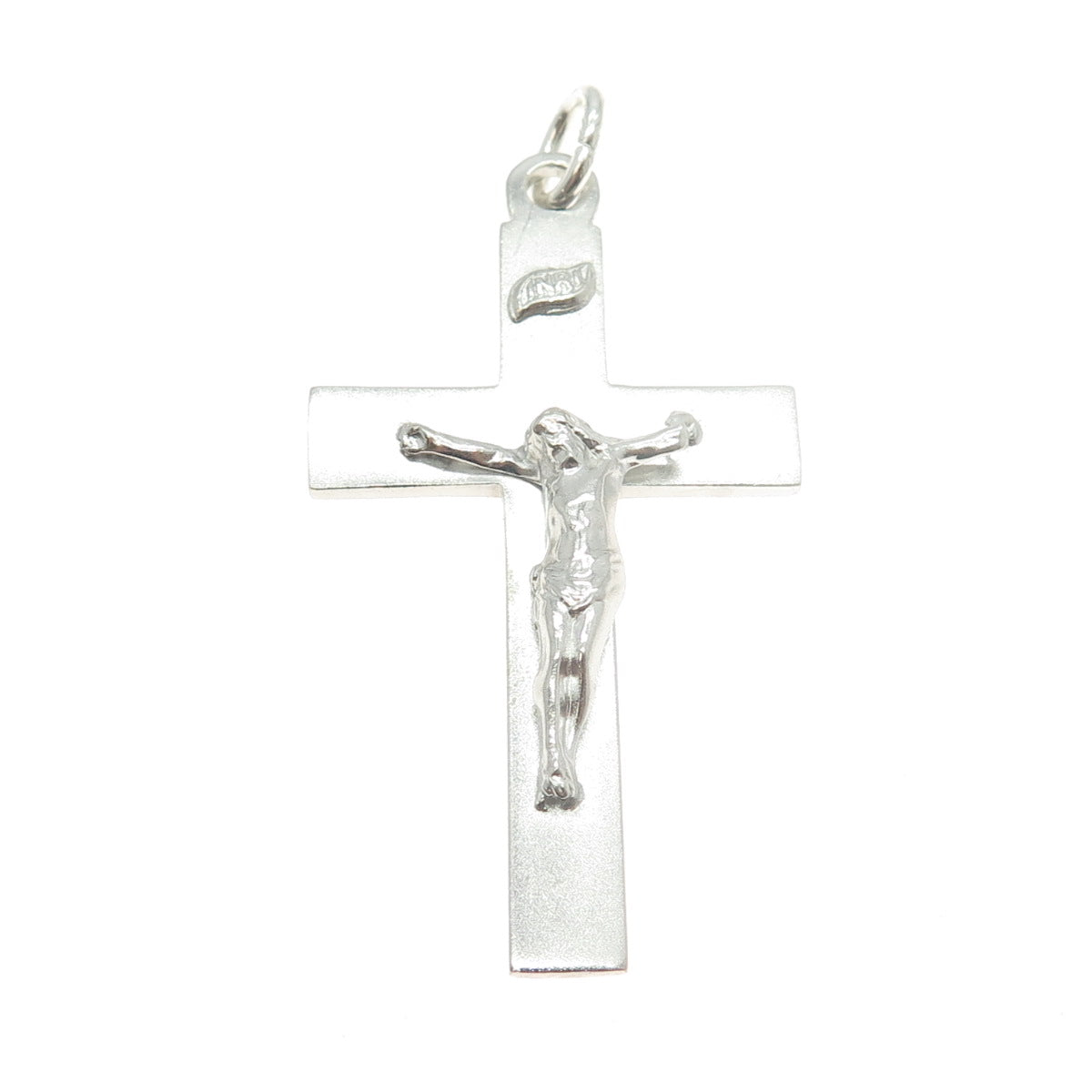 BOJAR 925 Sterling Silver Vintage Crucifix Cross Religious Pendant