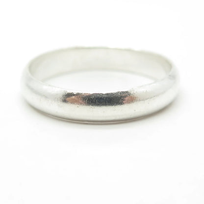 925 Sterling Silver Vintage Classic Band Ring Size 12.75