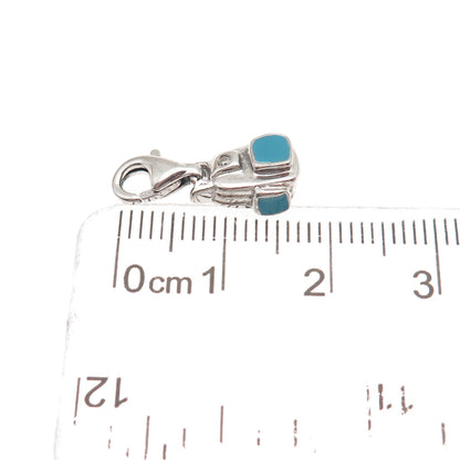 Jewelry Concepts Sterling Enamel Real Diamond Backpack Lobster Lock Mini Pendant