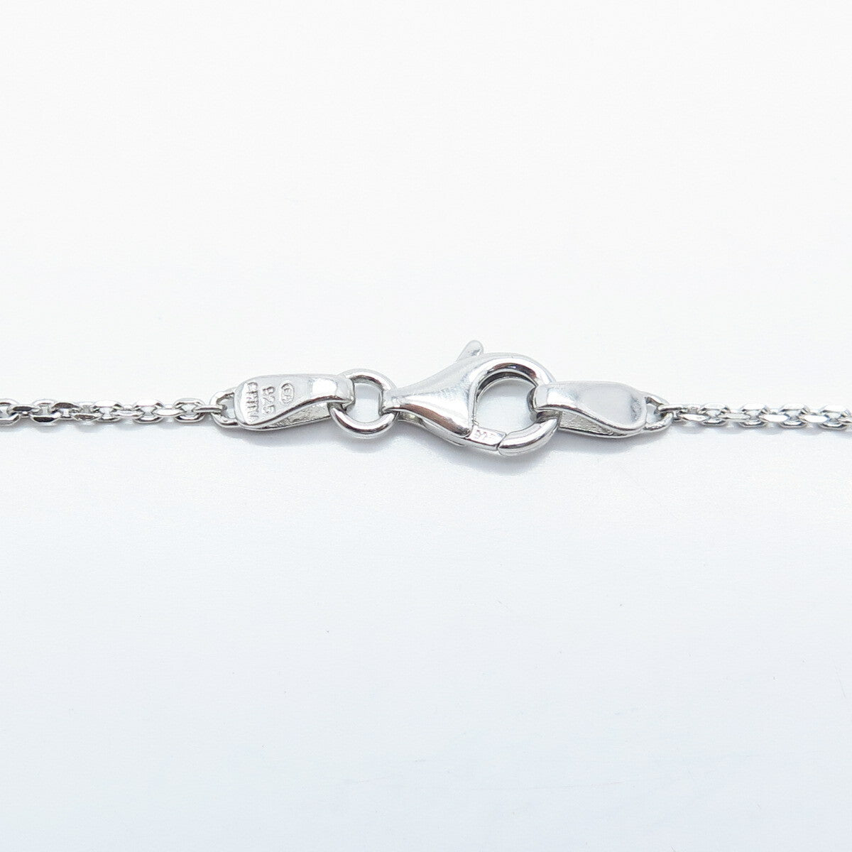 925 Sterling Silver Rolo Chain Necklace 18"