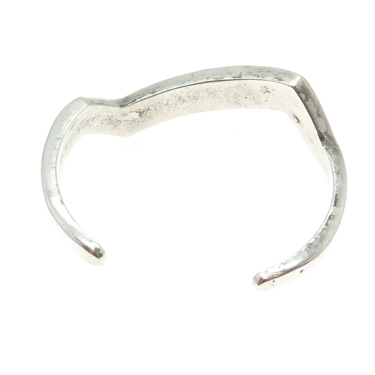 Old Pawn 925 Sterling Vintage Southwestern Turquoise Adjustable Bracelet 6"