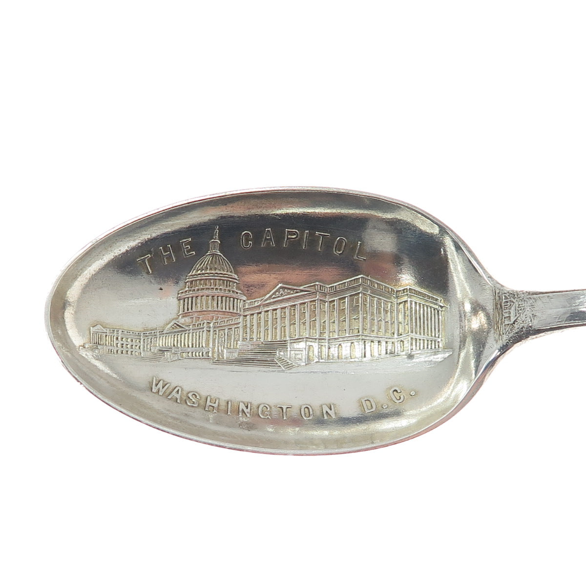 ALVIN Sterling Silver Antique Art Deco The Capitol Washington DC Coffee Spoon