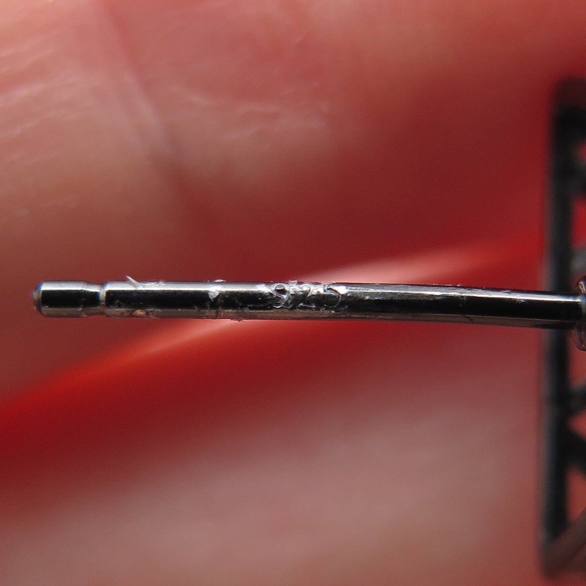 925 Sterling Silver Black Rhodium Round-Cut C Z Triangle Stud Earrings