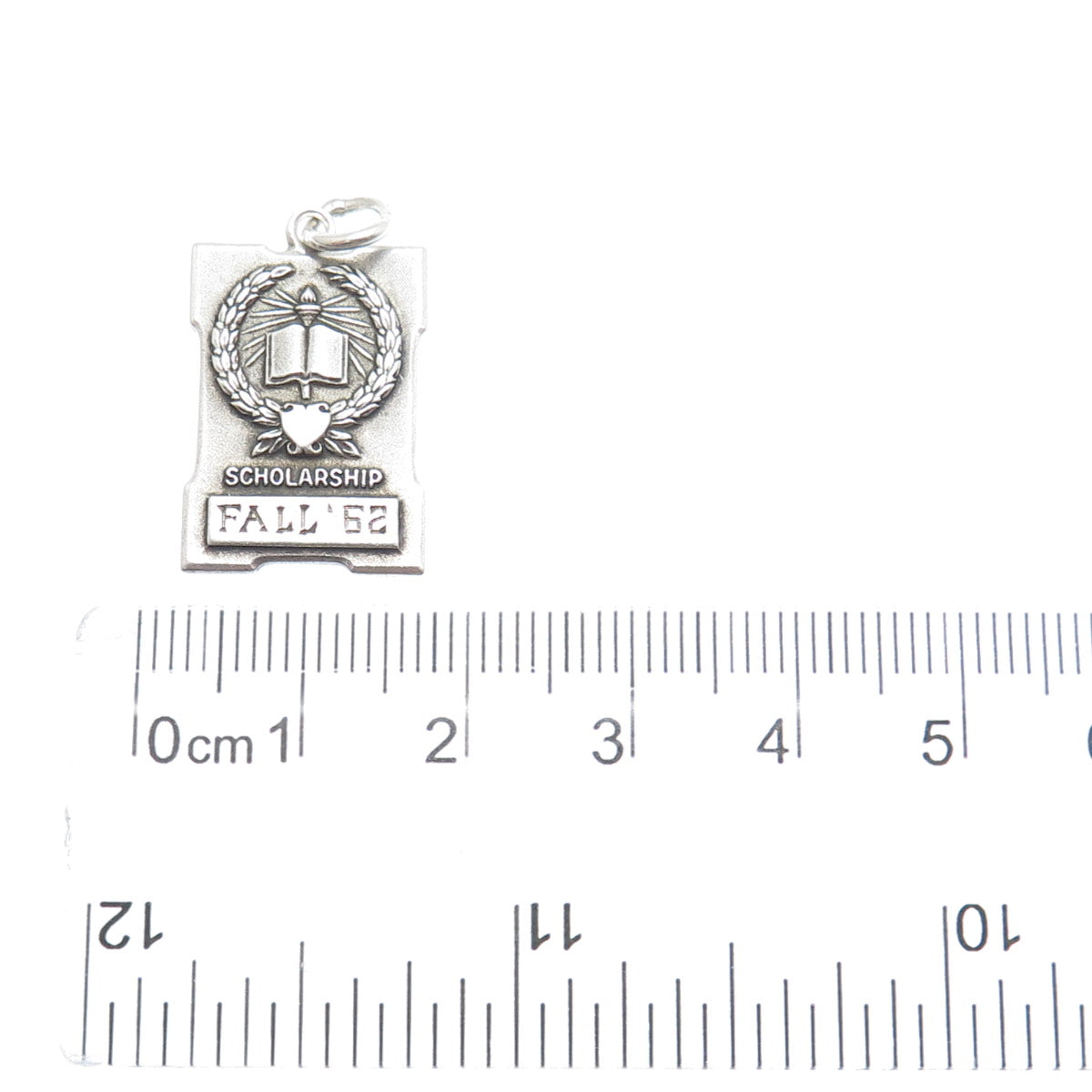 925 Sterling Silver Vintage Alpha Delta Pi Crest Scholarship Award Charm Pendant