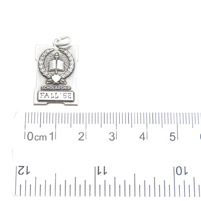 925 Sterling Silver Vintage Alpha Delta Pi Crest Scholarship Award Charm Pendant