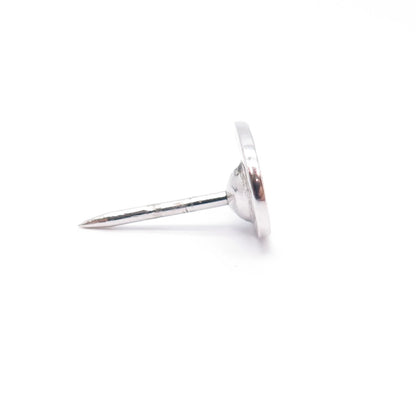 925 Sterling Silver Vintage Striped Oval Lapel Pin