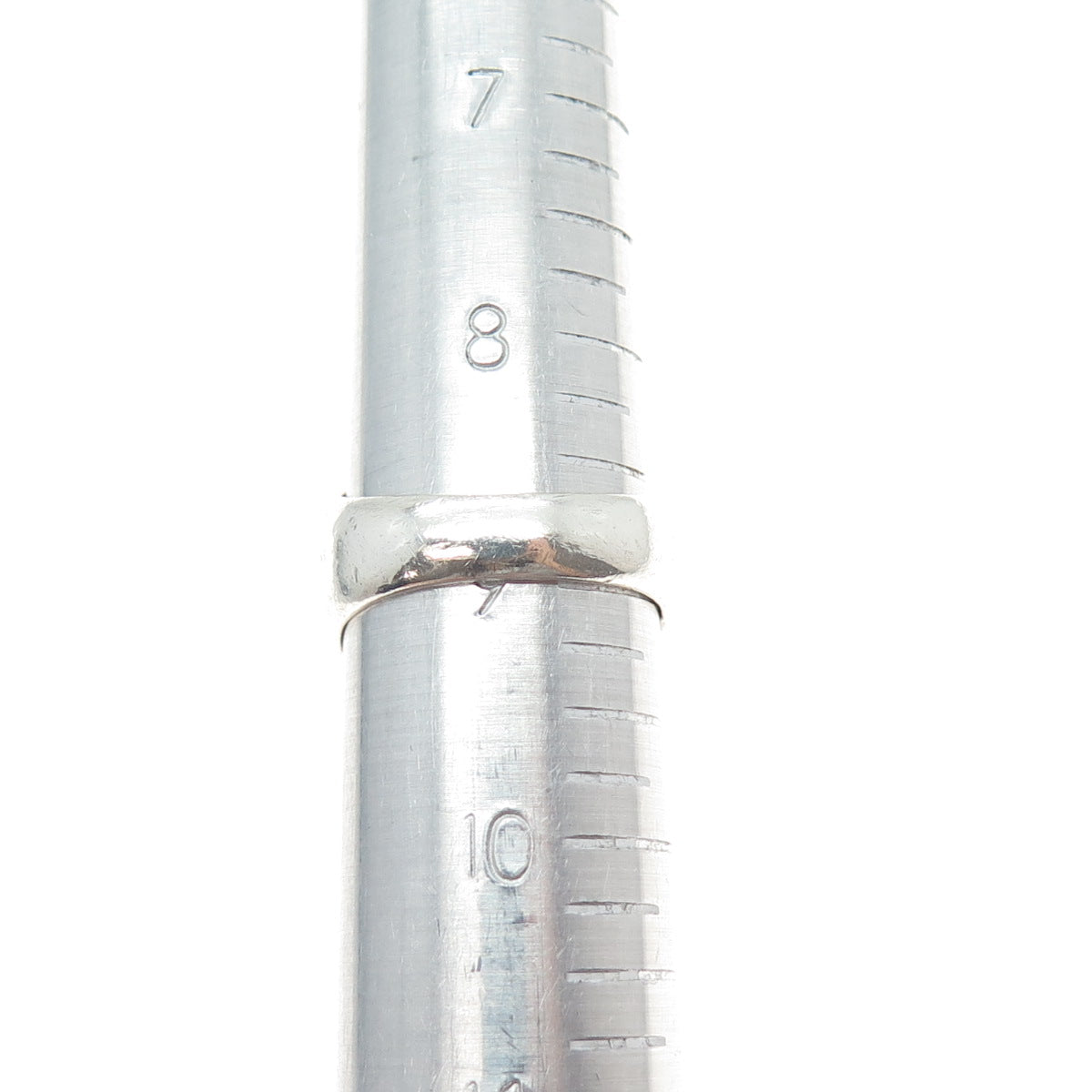 925 Sterling Silver Vintage Round-Cut C Z Signet Ring Size 9