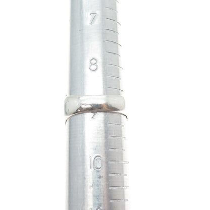 925 Sterling Silver Vintage Round-Cut C Z Signet Ring Size 9