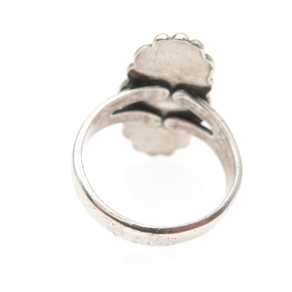 Bell Trading Post Old Pawn 925 Sterling Silver Vintage Turquoise Ring Size 5