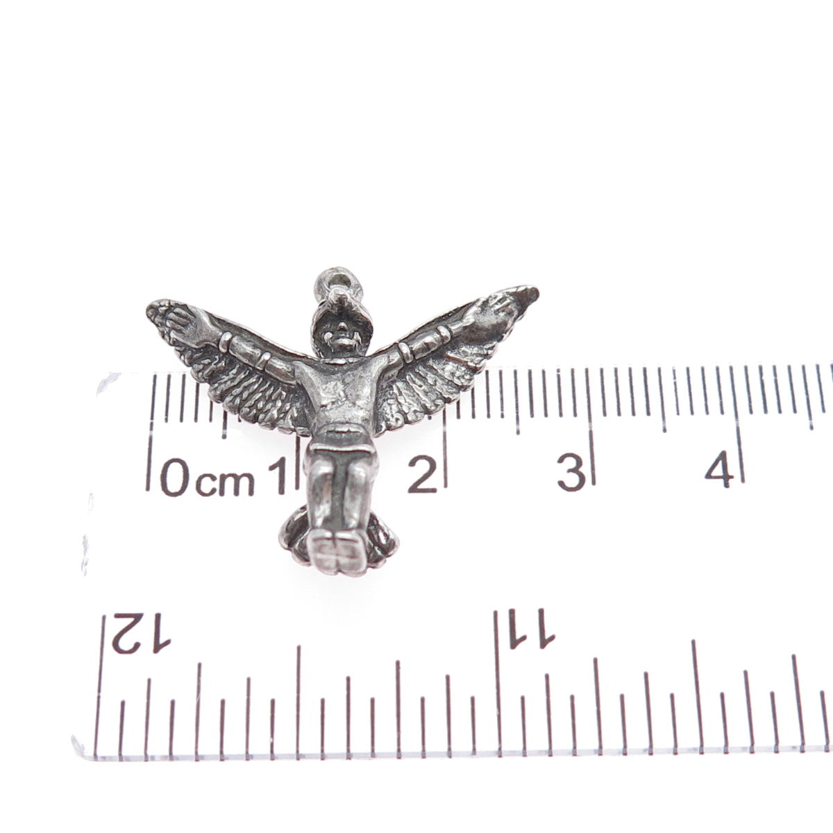 Old Pawn Sterling Silver Vintage Southwestern Indian Bird Dancer Mini Pendant
